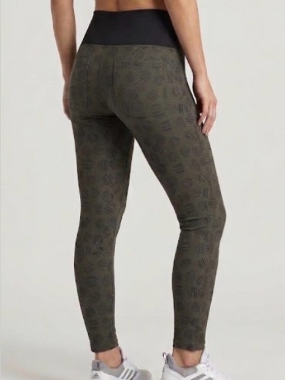Adidas Leggings Black and Forest Green
